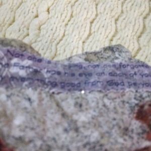 Handcrafted decoupage inspirational rock or paper weight